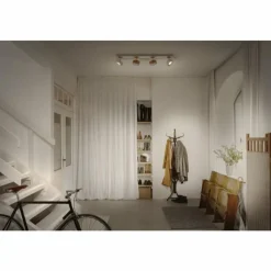 Lampes En Bois-Luminaires Ledvance Decor Plafonnier LED Blanc, 4 lumières