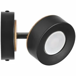 Lampes En Bois-Luminaires Ledvance Decor Plafonnier LED Noir, 1 lumière