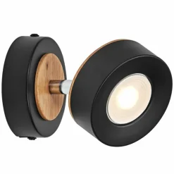 Lampes En Bois-Luminaires Ledvance Decor Plafonnier LED Noir, 1 lumière
