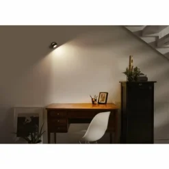 Lampes En Bois-Luminaires Ledvance Decor Plafonnier LED Noir, 1 lumière
