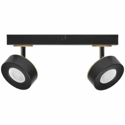 Lampes En Bois-Luminaires Ledvance Decor Plafonnier LED Noir, 2 lumières