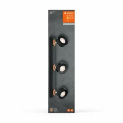 Lampes En Bois-Luminaires Ledvance Decor Plafonnier LED Noir, 3 lumières