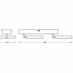 Luminaires Ledvance Decor Plafonnier LED Blanc, 2 lumières* Éclairage Led