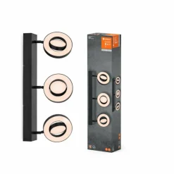 Luminaires Ledvance Decor Plafonnier LED Noir, 3 lumières* Éclairage Led