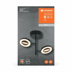 Luminaires Ledvance Decor Plafonnier LED Noir, 2 lumières* Éclairage Led