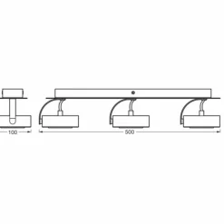 Luminaires Ledvance Decor Plafonnier LED Blanc, 3 lumières* Éclairage Led