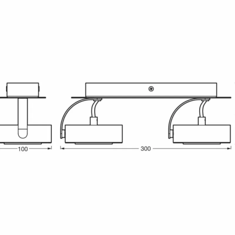 Luminaires Ledvance Decor Plafonnier LED Noir, 2 lumières* Éclairage Led