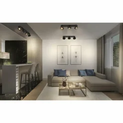 Luminaires Ledvance Decor Plafonnier LED Noir, 4 lumières* Éclairage Led