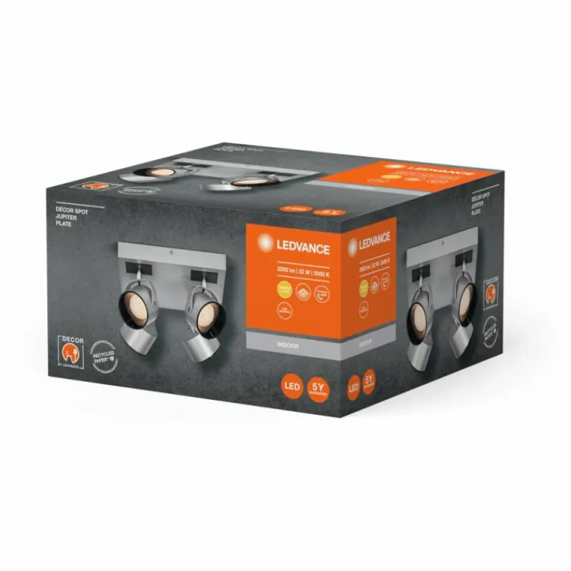 Luminaires Ledvance Decor Plafonnier LED Argenté, 4 lumières* Éclairage Led