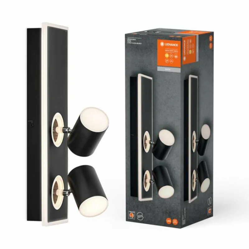 Luminaires Ledvance Decor Plafonnier LED Noir, 2 lumières* Éclairage Led