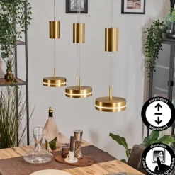 hofstein Dingersjo Suspension, Suspension LED Laiton, 3 lumières