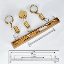 hofstein Dingersjo Suspension, Suspension LED Laiton, 3 lumières