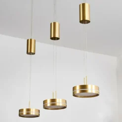 hofstein Dingersjo Suspension, Suspension LED Laiton, 3 lumières