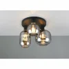 Luminaires Trio Diva Plafonnier Noir, 3 lumières