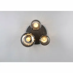 Luminaires Trio Diva Plafonnier Noir, 3 lumières