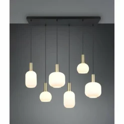 Luminaires Trio Diva Suspension Laiton, 6 lumières