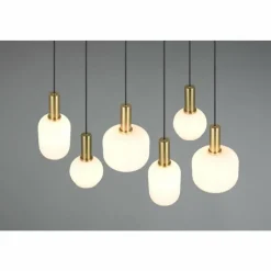 Luminaires Trio Diva Suspension Laiton, 6 lumières
