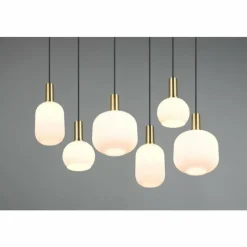Luminaires Trio Diva Suspension Laiton, 6 lumières