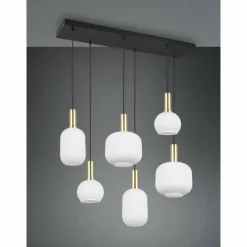 Luminaires Trio Diva Suspension Laiton, 6 lumières