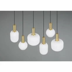Luminaires Trio Diva Suspension Laiton, 6 lumières
