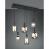 Luminaires Trio Diva Suspension Noir, 6 lumières