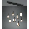 Luminaires Trio Diva Suspension Noir, 8 lumières