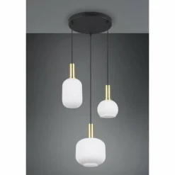 Luminaires Trio Diva Suspension Laiton, 3 lumières