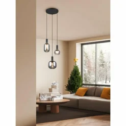 Luminaires Trio Diva Suspension Noir, 3 lumières