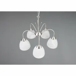 Luminaires Reality DOBBY Suspension Nickel mat, 5 lumières