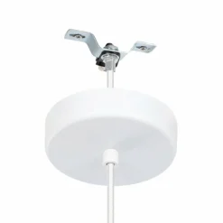 Lampes En Tissu-Luminaires Eglo DOLWEN Suspension Blanc, 1 lumière