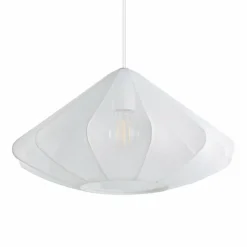 Lampes En Tissu-Luminaires Eglo DOLWEN Suspension Blanc, 1 lumière