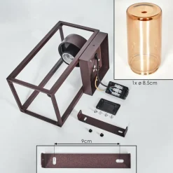 hofstein Doninhas Lampe murale d´extérieur Rouille, 1 lumière