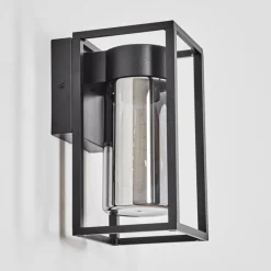 Suspension Verre Fumé-hofstein Doninhas Lampe murale d´extérieur Noir, 1 lumière