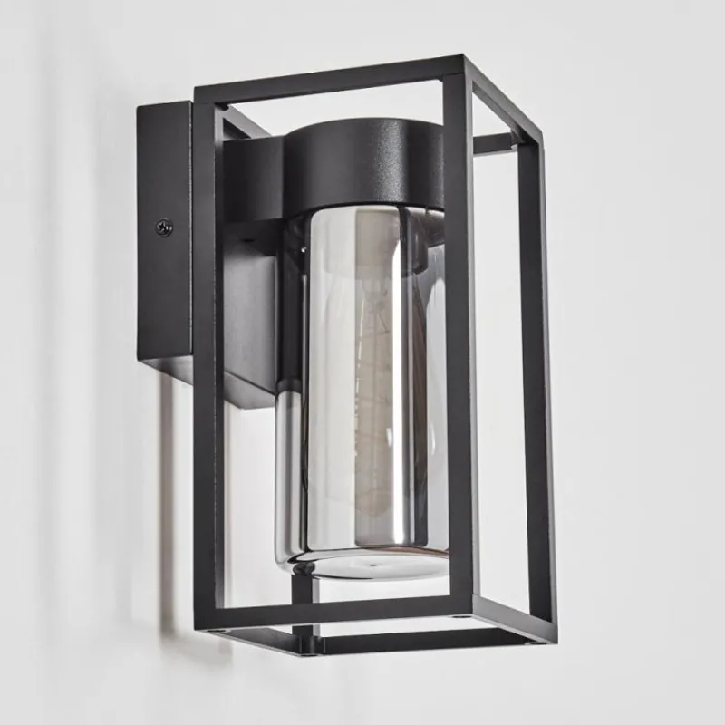 Suspension Verre Fumé-hofstein Doninhas Lampe murale d´extérieur Noir, 1 lumière