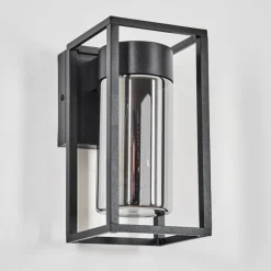 Suspension Verre Fumé-hofstein Doninhas Lampe murale d´extérieur Noir, 1 lumière