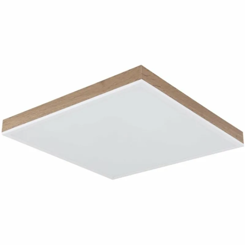 Lampes En Bois-Luminaires Globo Lighting Doro Plafonnier LED Écru, Blanc, 1 lumière, Télécommandes