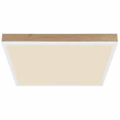 Lampes En Bois-Luminaires Globo Lighting Doro Plafonnier LED Écru, Blanc, 1 lumière, Télécommandes