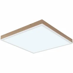 Lampes En Bois-Luminaires Globo Lighting Doro Plafonnier LED Écru, Blanc, 1 lumière, Télécommandes