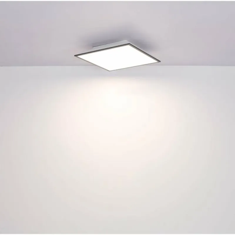 Lampes En Bois-Luminaires Globo Lighting Doro Plafonnier LED Écru, Blanc, 1 lumière, Télécommandes