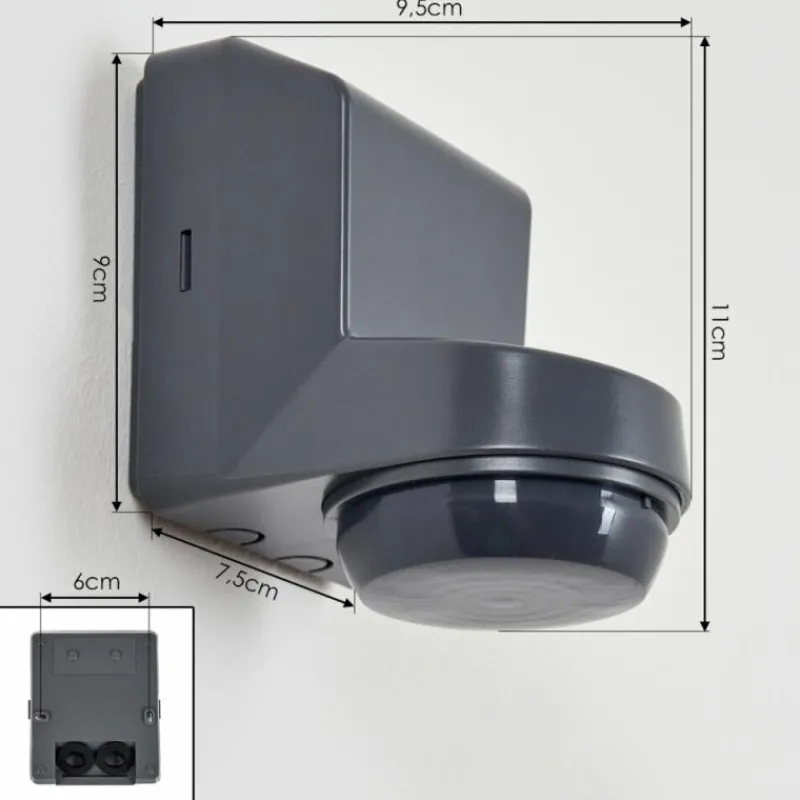 hofstein Détecteur de mouvement Calambao Anthracite, Blanc, Détecteur de mouvement