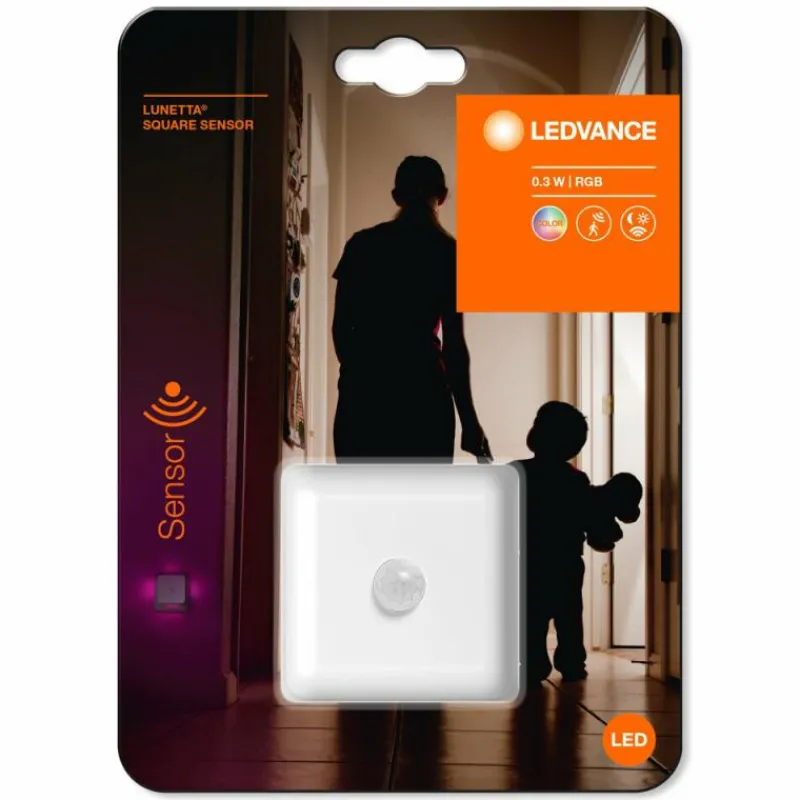 Luminaires Ledvance Détecteur de mouvement Ledvanve LUNETTA Blanc, 1 lumière, Détecteur de mouvement, Changeur de couleurs