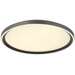 Luminaires Globo Lighting Dublin Plafonnier LED Gris, 1 lumière, Télécommandes* Éclairage Led