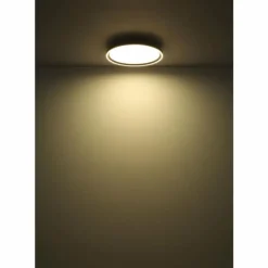 Luminaires Globo Lighting Dublin Plafonnier LED Gris, 1 lumière, Télécommandes* Éclairage Led