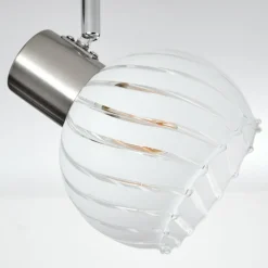 hofstein Dysted Plafonnier, Boule lumineuse Nickel mat, 6 lumières