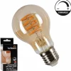 Lampes Vintages & Rétros-hofstein E27 LED 6 watt 2200 kelvin 320 lumen Ambre, 1 lumière