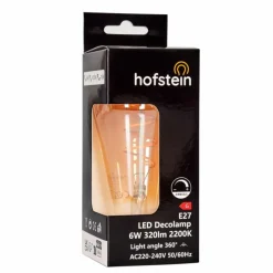 hofstein E27 LED 6 watt 2200 kelvin 320 lumen