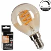Lampes Vintages & Rétros-hofstein E14 LED 4 watt 2200 kelvin 220 lumen Ambre, 1 lumière