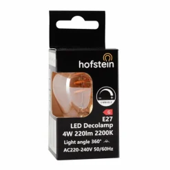 hofstein E27 LED 4 watt 2200 kelvin 220 lumen