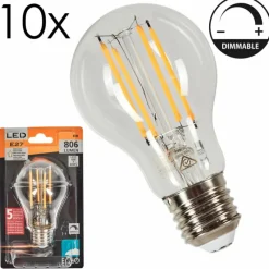 hofstein E27 LED 6 Watt blanc chaud dimmable 806 Lumen