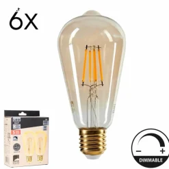 hofstein E27 LED 6 Watt blanc chaud dimmable 650 Lumen
